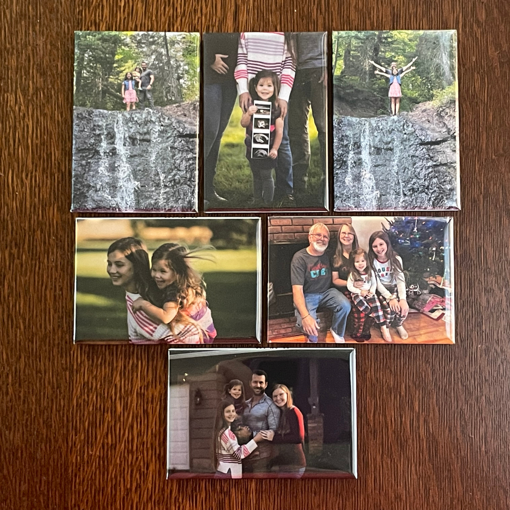 6 Custom Photo Magnets