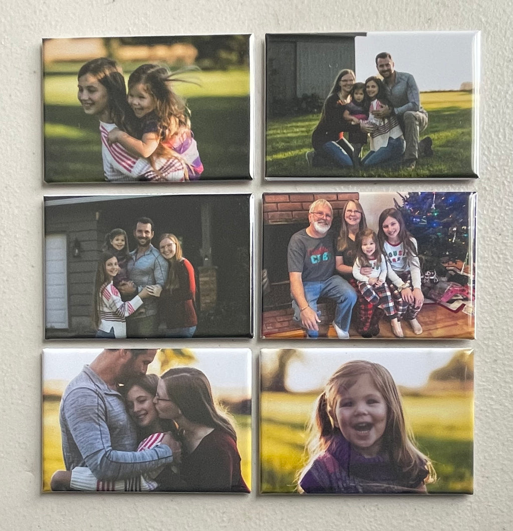 6 Custom Photo Magnets